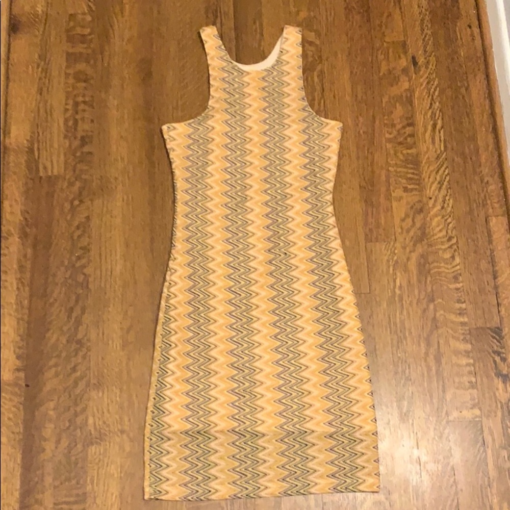 Chevron knit dress